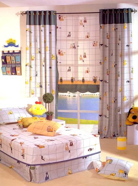 Çocuk Odalarınıza Renkli Dekoratif Perdeler