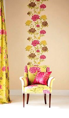 dekoratif çiçekli duvar kağıt
