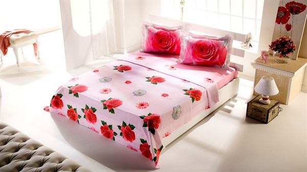 çiçek desenli yatak çarşafları