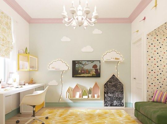Dekoratif Pembe Renkli Tasarımlı Odalar