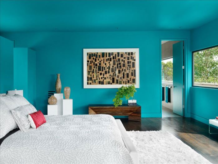 Yatak odası duvar boyası renk fikirleri